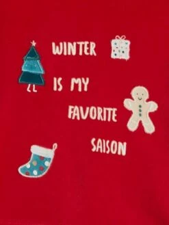 Pyjama 2 Pièces En Velours Bébé Noël Rouge Brique - Vertbaudet -Magasin De Vêtements Pour Bé Soldes pyjama 2 pieces en velours bebe noel 15