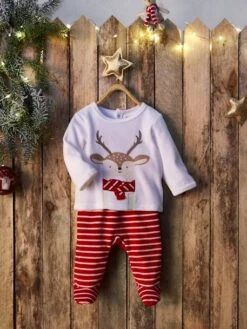 Pyjama 2 Pièces En Velours Bébé Noël Ivoire - Vertbaudet 11 Pyjama 2 Pièces En Velours Bébé Noël Ivoire - Vertbaudet -Magasin De Vêtements Pour Bé Soldes pyjama 2 pieces en velours bebe noel 5