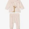Pyjama 2 Pièces En Velours Bébé Noël Nude - Vertbaudet