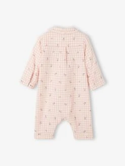 Pyjama Bébé En Flanelle De Coton Ouverture Naissance Carreaux Rose Thé - Vertbaudet -Magasin De Vêtements Pour Bé Soldes pyjama bebe en flanelle de coton ouverture naissance 8
