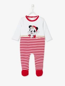 Pyjama Noël Bébé Fille Disney® Minnie Blanc / Rouge - Minnie