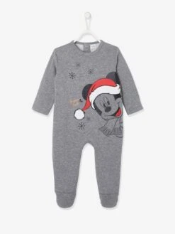 Pyjama Noël Bébé Garçon Disney® Mickey Gris Chiné - Mickey