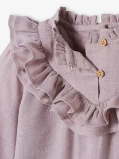 Robe Bébé à Volants En Twill Chiné Violet - Vertbaudet 7 Robe Bébé à Volants En Twill Chiné Violet - Vertbaudet -Magasin De Vêtements Pour Bé Soldes robe bebe a volants en twill chine 2