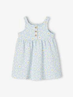 Robe Bébé Sans Manches Rose Clair Imprimé - Vertbaudet