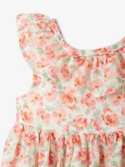 Robe De Cérémonie Bébé Dos-nu Ivoire Imprimé - Vertbaudet -Magasin De Vêtements Pour Bé Soldes robe de ceremonie bebe dos nu 3