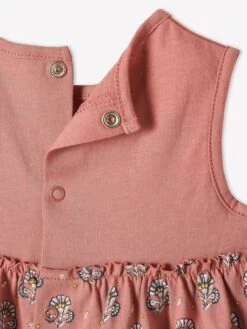 Robe Et Bandeau Assorti Bébé Fille Rose Poudré - Vertbaudet -Magasin De Vêtements Pour Bé Soldes robe et bandeau assorti bebe fille 4