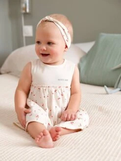 Robe Et Bandeau Assorti Bébé Fille Rose Poudré - Vertbaudet -Magasin De Vêtements Pour Bé Soldes robe et bandeau assorti bebe fille 5