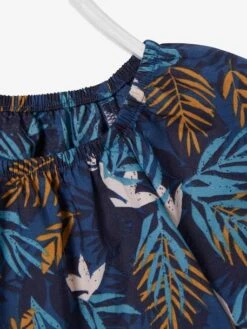 Robe Imprimée Bébé Manches Papillon Marine Imprimé - Vertbaudet -Magasin De Vêtements Pour Bé Soldes robe imprimee bebe manches papillon 2