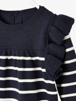 Robe Marinière Bébé Fille Encre Rayé - Vertbaudet 6 Robe Marinière Bébé Fille Encre Rayé - Vertbaudet -Magasin De Vêtements Pour Bé Soldes robe mariniere bebe fille 2
