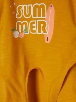 Robe Noeud Bébé 2 En 1 Jaune épicé - Vertbaudet -Magasin De Vêtements Pour Bé Soldes robe noeud bebe 2 en 1 4