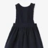 Robe Tablier Bébé CYRILLUS En Velours Marine - Cyrillus