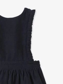 Robe Tablier Bébé CYRILLUS En Velours Marine - Cyrillus -Magasin De Vêtements Pour Bé Soldes robe tablier bebe cyrillus en velours 2