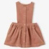 Robe-tablier Bébé En Velours Côtelé Cappuccino - Vertbaudet