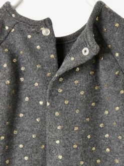 Robe Tricot Imprimé Irisé Bébé Fille Anthracite - Vertbaudet -Magasin De Vêtements Pour Bé Soldes robe tricot imprime irise bebe fille 3