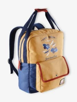 Sac à Dos Colorblock Motif Skate Garçon Curcuma - Vertbaudet