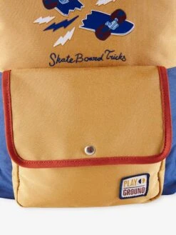 Sac à Dos Colorblock Motif Skate Garçon Curcuma - Vertbaudet -Magasin De Vêtements Pour Bé Soldes sac a dos colorblock motif skate garcon 4