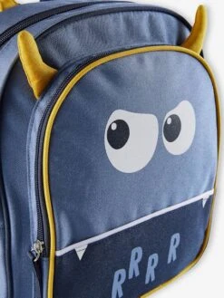Sac à Dos Maternelle "Monstre" Garçon Détails Ludiques Bleu - Vertbaudet -Magasin De Vêtements Pour Bé Soldes sac a dos maternelle monstre garcon details ludiques 2