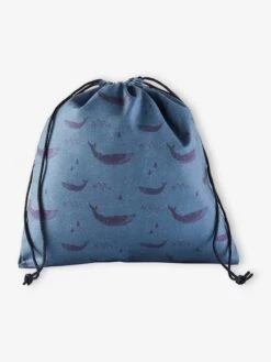 Sac à Goûter "capitaine" Motifs Baleines Garçon Bleu Ardoise Foncé Imprimé - Vertbaudet -Magasin De Vêtements Pour Bé Soldes sac a gouter capitaine motifs baleines garcon 4