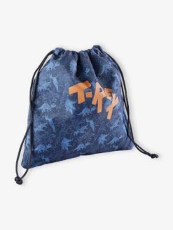 Sac à Goûter T-Rex Motif Dinos Garçon Dark Bleu Indigo Imprimé - Vertbaudet -Magasin De Vêtements Pour Bé Soldes sac a gouter t rex motif dinos garcon 4