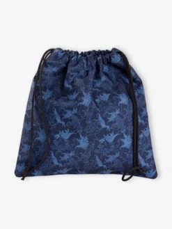 Sac à Goûter T-Rex Motif Dinos Garçon Dark Bleu Indigo Imprimé - Vertbaudet -Magasin De Vêtements Pour Bé Soldes sac a gouter t rex motif dinos garcon 5