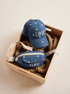 Sac Banane Fille En Denim Brodé Bleu Jean - Vertbaudet -Magasin De Vêtements Pour Bé Soldes sac banane fille en denim brode 4