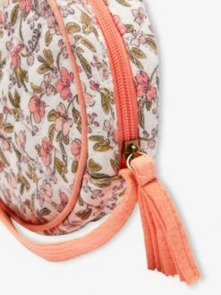 Sac Rond Fille Matelassé Imprimé Fleuri Rose Nude - Vertbaudet -Magasin De Vêtements Pour Bé Soldes sac rond fille matelasse imprime fleuri 2