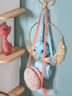 Sac Rond Fille Matelassé Imprimé Fleuri Rose Nude - Vertbaudet -Magasin De Vêtements Pour Bé Soldes sac rond fille matelasse imprime fleuri 3