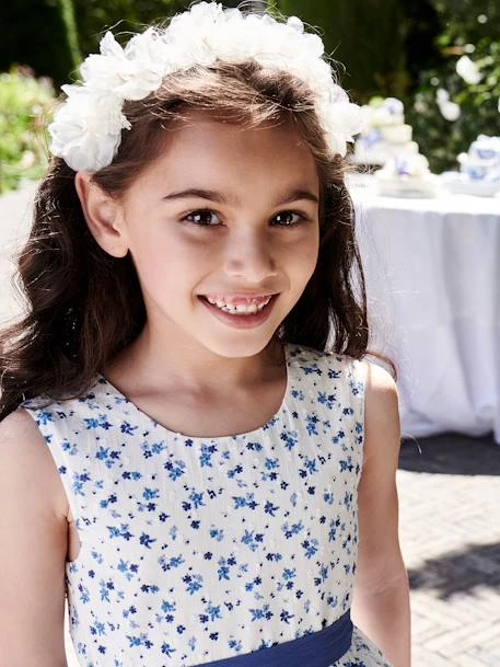 Serre-tête Avec Fleurs Blanches Appliquées Blanc - Vertbaudet 2 Serre-tête Avec Fleurs Blanches Appliquées Blanc - Vertbaudet – Image 2