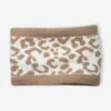 Snood Animalier En Maille Jacquard Beige - Vertbaudet