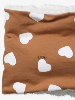 Snood Fille En Fausse Fourrure Caramel Imprimé - Vertbaudet -Magasin De Vêtements Pour Bé Soldes snood fille en fausse fourrure 4