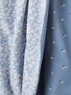 Snood Réversible Fille Imprimé Fleuri Bleu Imprimé - Vertbaudet -Magasin De Vêtements Pour Bé Soldes snood reversible fille imprime fleuri 2