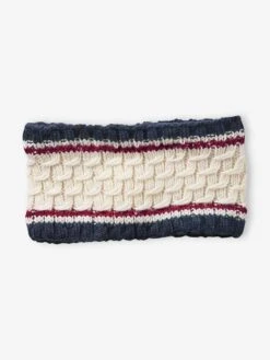 Snood Réversible Garçon Imprimé Ours/chiné Bordeaux - Vertbaudet