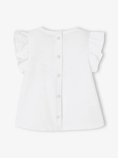 T-shirt Avec Fleurs En Relief Bébé Rose Grisé - Vertbaudet 4 T-shirt Avec Fleurs En Relief Bébé Rose Grisé - Vertbaudet – Image 4