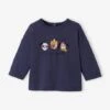 T-shirt Bébé 3 Animaux Bleu Foncé - Vertbaudet