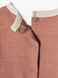 T-shirt Bébé En Coton Flammé Manches Courtes Noix De Pécan - Vertbaudet -Magasin De Vêtements Pour Bé Soldes t shirt bebe en coton flamme manches courtes 4