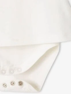 T-shirt Body Col Volanté Bébé Manches Longues Ivoire - Vertbaudet -Magasin De Vêtements Pour Bé Soldes t shirt body col volante bebe manches longues 2