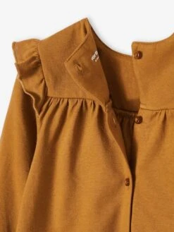 T-shirt Brodé Bébé Manches Longues Caramel - Vertbaudet -Magasin De Vêtements Pour Bé Soldes t shirt brode bebe manches longues 6