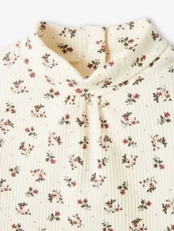 T-shirt Côtelé Bébé Col Roulé écru - Vertbaudet -Magasin De Vêtements Pour Bé Soldes t shirt cotele bebe col roule 5