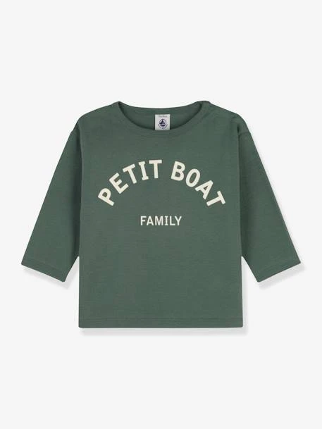 T-shirt Manches Longues Bébé En Coton Bio PETIT BATEAU Vert - Petit Bateau 1 T-shirt Manches Longues Bébé En Coton Bio PETIT BATEAU Vert - Petit Bateau