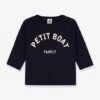T-shirt Manches Longues Bébé En Coton Bio PETIT BATEAU Marine - Petit Bateau