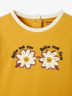 T-shirt Marguerites Bébé Manches Courtes Ocre - Vertbaudet 8 T-shirt Marguerites Bébé Manches Courtes Ocre - Vertbaudet -Magasin De Vêtements Pour Bé Soldes t shirt marguerites bebe manches courtes 2