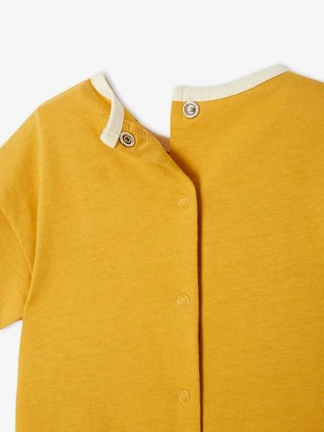 T-shirt Marguerites Bébé Manches Courtes Ocre - Vertbaudet 4 T-shirt Marguerites Bébé Manches Courtes Ocre - Vertbaudet – Image 4