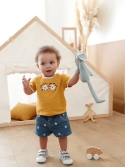 T-shirt Marguerites Bébé Manches Courtes Ocre - Vertbaudet 11 T-shirt Marguerites Bébé Manches Courtes Ocre - Vertbaudet -Magasin De Vêtements Pour Bé Soldes t shirt marguerites bebe manches courtes 5