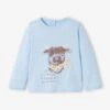 Tee-shirt Fantaisie Bébé Manches Longues Bleu Ciel - Vertbaudet