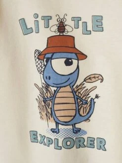 Tee-shirt Imprimé Bébé Manches Longues écru - Vertbaudet -Magasin De Vêtements Pour Bé Soldes tee shirt imprime bebe manches longues 2