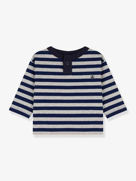 Tee-shirt Manches Longues Bébé En Coton - PETIT BATEAU Bleu - Petit Bateau 1 Tee-shirt Manches Longues Bébé En Coton - PETIT BATEAU Bleu - Petit Bateau