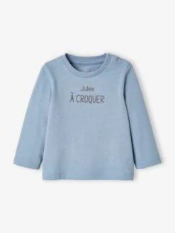Tee-shirt Personnalisable Bébé Manches Longues écru - Vertbaudet -Magasin De Vêtements Pour Bé Soldes tee shirt personnalisable bebe manches longues 3