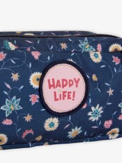 Trousse D'écolière à Fleurs Fille Marine Imprimé Fleurs - Vertbaudet -Magasin De Vêtements Pour Bé Soldes trousse decoliere a fleurs fille 2