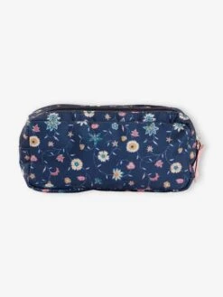 Trousse D'écolière à Fleurs Fille Marine Imprimé Fleurs - Vertbaudet -Magasin De Vêtements Pour Bé Soldes trousse decoliere a fleurs fille 3