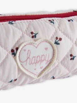 Trousse Matelassée Motifs Cerises Fille Rose Imprimé - Vertbaudet -Magasin De Vêtements Pour Bé Soldes trousse matelassee motifs cerises fille 2